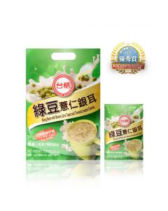 台湾糖業 健康穀物ドリンク 緑豆ハトムギ白キクラゲドリンク ／ 綠豆薏仁銀耳 10パック入り